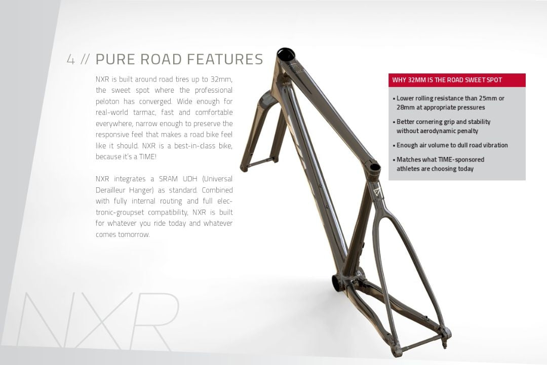 TIME NXR Nude Carbon (N01) Road Frameset