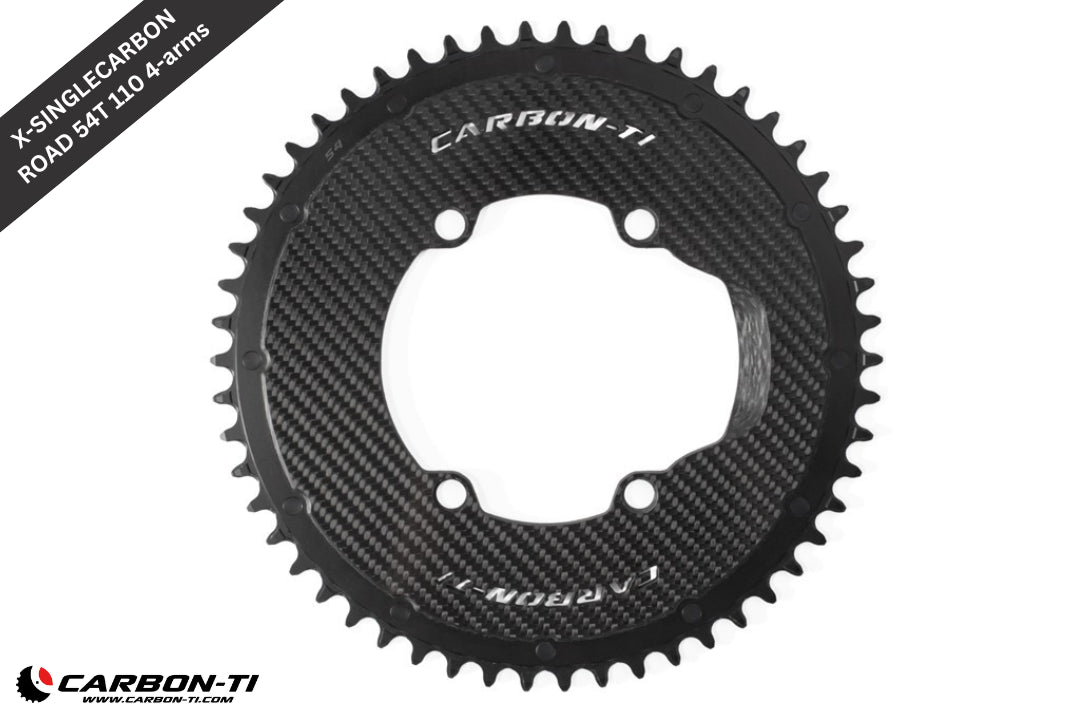 Carbon-Ti X-SingleCarbon Road 54 x 110 (4 arms) Chainring