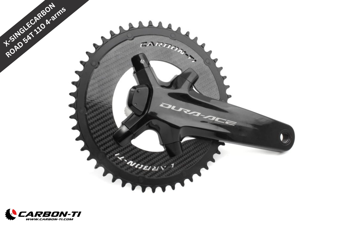 Carbon-Ti X-SingleCarbon Road 54 x 110 (4 arms) Chainring