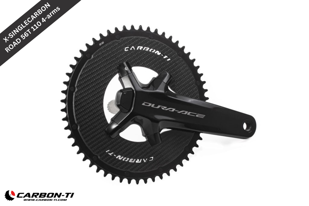 Carbon-Ti X-SingleCarbon Road 56 x 110 (4 arms) Chainring